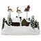Kurt Adler 12-Inch Battery Operated Musical LED Village with Santa and Deer